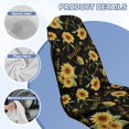 thumbnail image 4 of ZUXONGSY Car Seat Cover Towel Sunflower Music Note Print Sprints Towel Car Seat Covers Absorbent Automotive Sport Towel Seat Cushion with Storage Bag, 4 of 8
