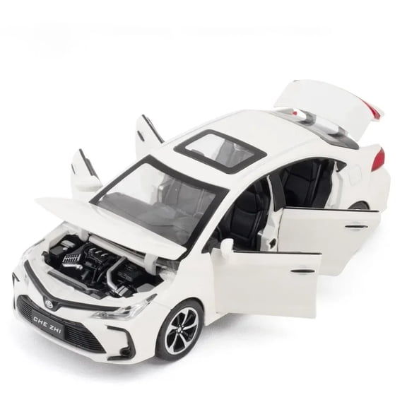 1:32 Scale Corolla GR86 Alloy Car Model Toy Metal Diecast Simulation Sound Light Pull Back Vehicles Models Collection Kids Toys