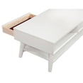 thumbnail image 4 of Alpine Furniture Flynn Table Basse en Bois à 1 Tiroir, Blanc, 4 of 6