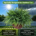 thumbnail image 2 of Yastouay Artificial Hanging Ferns Fake Boston Ferns with Basket Outdoor Faux Plants for Home Garden Porch Decor,2 Pcs Deep Green, 2 of 8