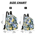 thumbnail image 2 of FORMRS Mini Backpack Purse for Women Travel Daypack Casual Shoulder Bag, Cartoon Lemon Leaves, 2 of 7
