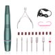 thumbnail image 1 of Kit de lima de uñas eléctrica Pluma de manicura USB Máquina de taladro de uñas con brocas Banda Romacci Taladro de uñas, 1 of 7