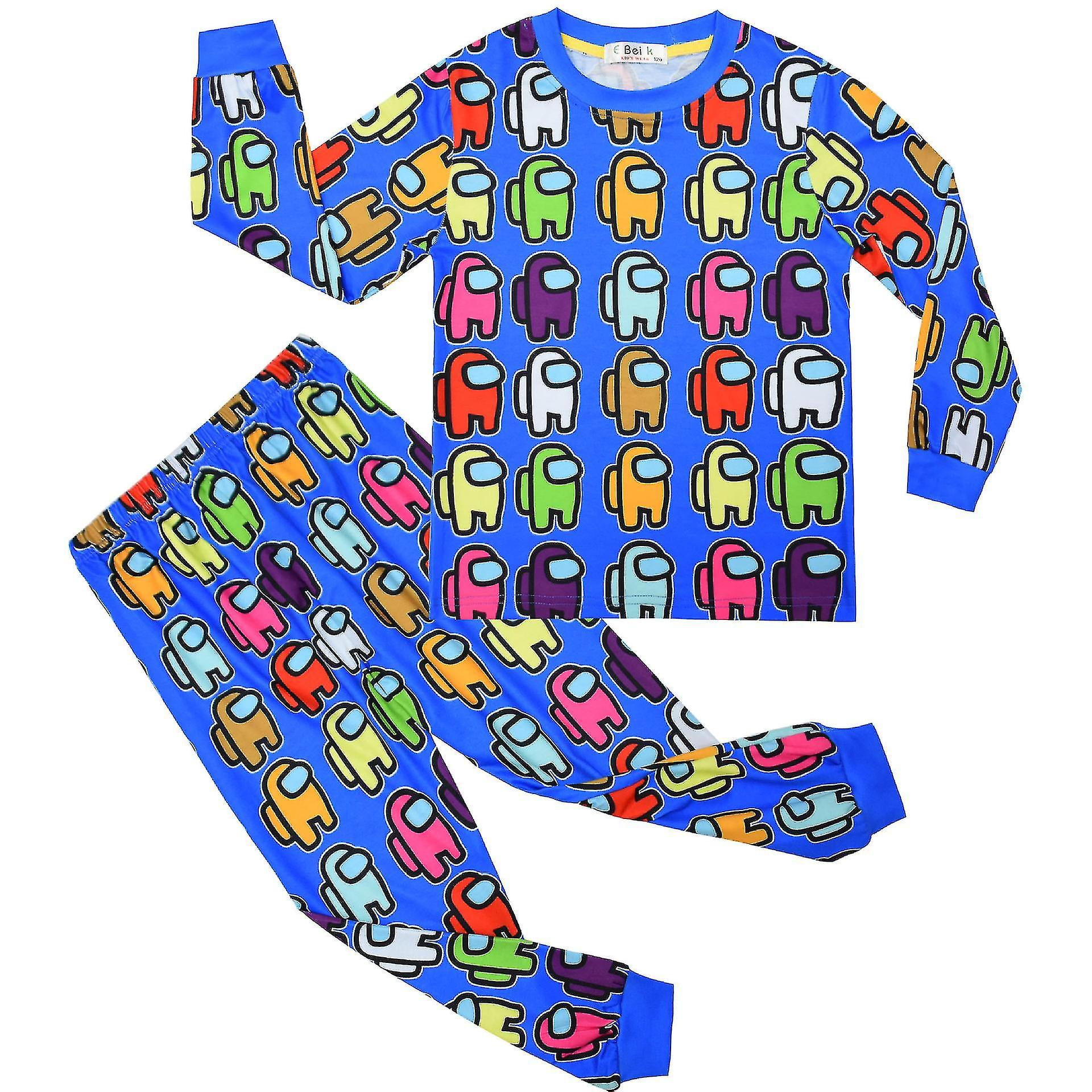 Among Us Big Kids Homewear Set Long Sleeve Two piece Pajama Pants 7 y Walmart