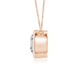 thumbnail image 2 of Angara Collier Diamant Naturel - Collier Solitaire Diamant Rond 1 ct en Or Rose 14K pour Femmes, 2 of 10