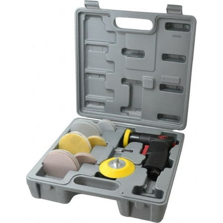 

PRO-SOURCE 15 000 OPM 3.2 CFM Air Consumption 90 psi Air Pressure Right Angle Air Orbital Sander Round Pad 1/4 NPT Inlet