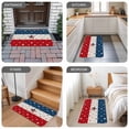 thumbnail image 6 of 4th of July Door Mat&nbsp;Indoor Outdoor Entrance,Non Slip Rug for Kitchen Bathroom Entryway Rug,Red White Blue Striped Independence Day Star Washable Doormat Floor Mat for Office 20x31.5 Inch, 6 of 8