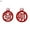 8#, variant on opvise 2Pcs Manicure Decoration Easy to Apply Alloy Red Chinese Knot Nail Art Ornament for Bride
