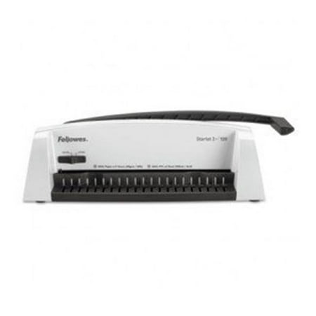 Fellowes Manufacturing 5227701 Starlet2 Plus Manual Comb Binding Machine, 120 Sheets - 19.5 x 8 x 5.5 in.,