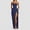 Navy, variant on Women's Strapless Ruched Maxi Dress, High Slit Bodycon Formal Evening Gown, Open Back Party Dress in 3 Colors, Sizes S-XL