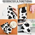 thumbnail image 7 of Kitchen Towels White Cow Black Spot Print Pattern Cleaning Towel Absorbent Hand Towels Tea Towels for Home Restaurant Dish Clean 28" x 18", 6PCS, 7 of 7