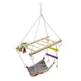 thumbnail image 4 of Hamaca para loros y pájaros, soporte para hamaca de perca, puente de entrenamiento y masticación, escalones, escalera para loros, periquitos,, 4 of 9