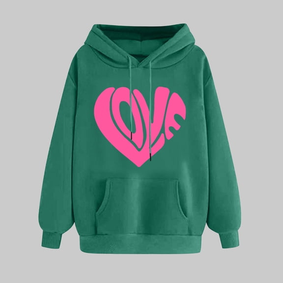 Turilly Women's Print Winter Hoodie Pullovers Long Sleeved Comfortable Sweatshirt