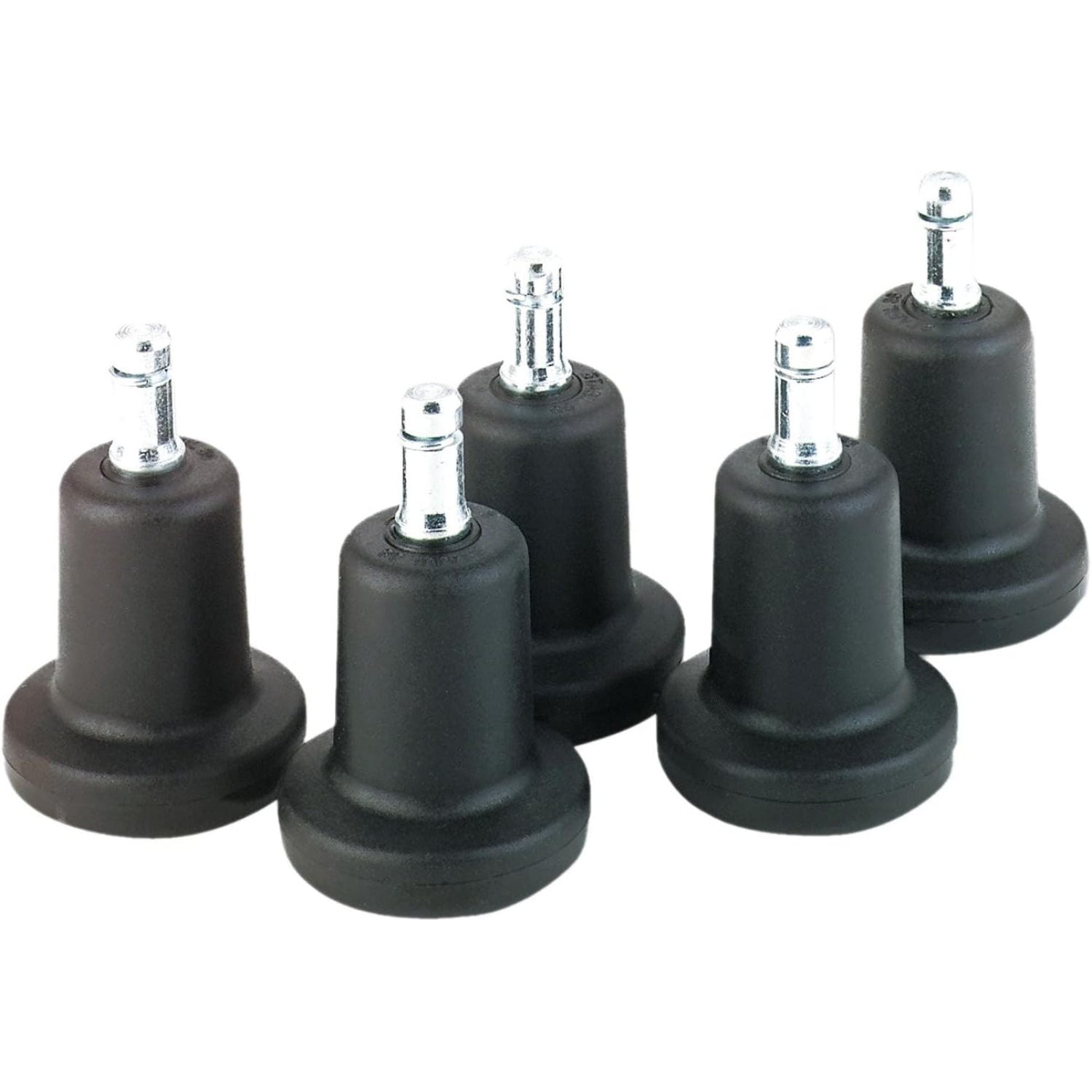 High Profile Bell Glides Set, Black, 2-5/16" Height, 5-Pack