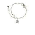 thumbnail image 2 of Delight Jewelry Silvertone Capital Letter - J - Pebble Disc - Silver-tone Paw Infinity Link Chain Bracelet, 6"+2" Extender, 2 of 3