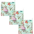 thumbnail image 6 of Summer Birds Flowers Baby Muslin Washcloths Soft Absorbent Face Towel, Colorful Spring Floral Burp Cloths Cotton Bath Wipes 5 PCS Infant Wash Cloth for Newborn Boys Girls 12x12 inches, 6 of 6