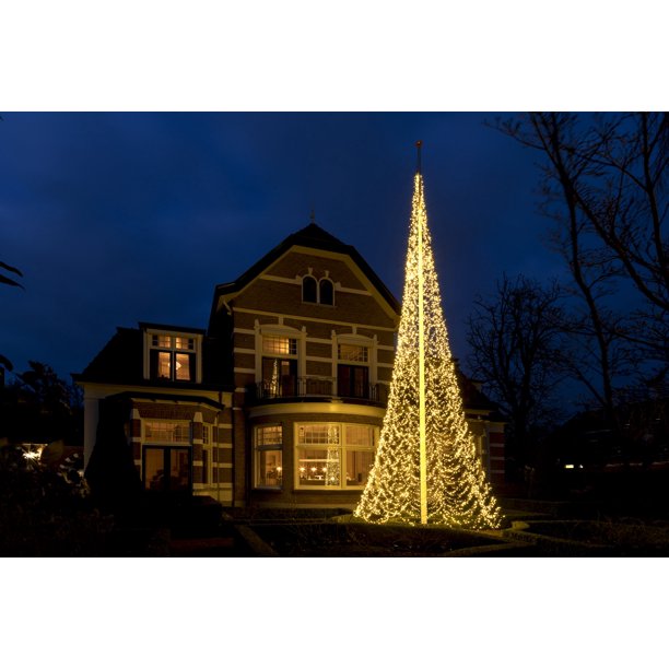 Fairybell Flagpole Outdoor LED Christmas Tree 33ft 8,000 LEDs LED