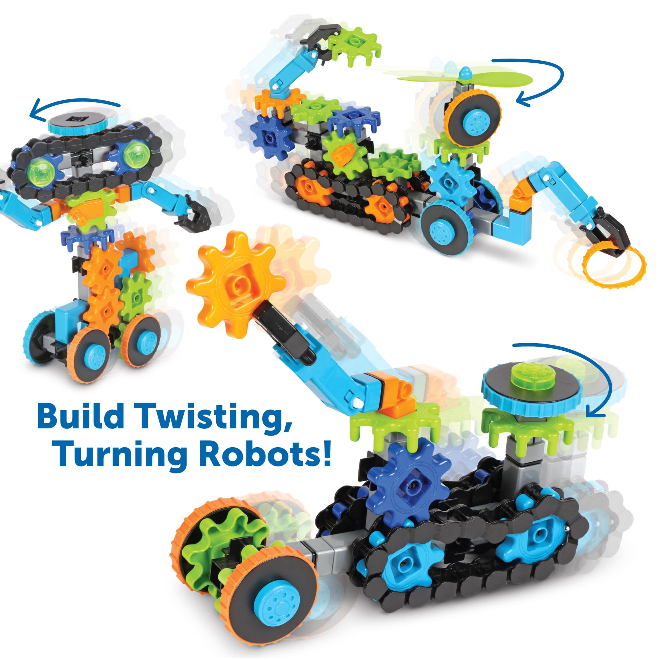Learning Resources Gears! Gears! Gears! Robots in Motion, Engineering Toy for Kids, Ages 5+