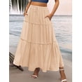 thumbnail image 5 of Zeagoo Women's Skirts with Pockets Flowy A Line Skirts for Womens 2025 Casual Maxi Skirts High Waisted Skirts for Women Tiered Skirts, 5 of 7