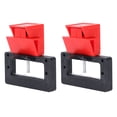 thumbnail image 1 of Circuit Breaker Lockout Device, 2PCS  Split Fixed Upper Locking Cover Clamp On Circuit Breaker Tagout Device  for Industrial Power Isolation Areas, 1 of 7