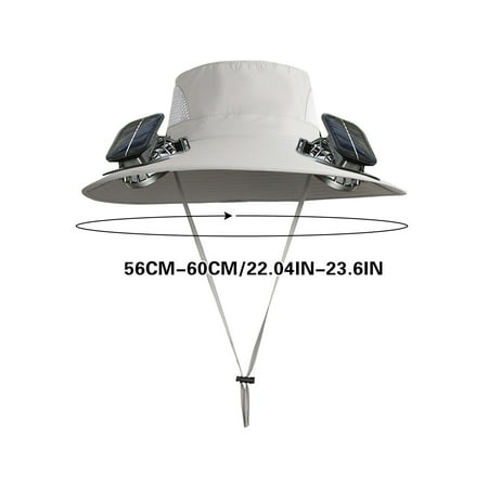Wide Brim Solar Fan Hat with Detachable Face Mask USB Rechargeable Cooling Fishing Hat for Men Outdoor Sun Protection with Neck Flap