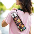 thumbnail image 6 of 20 Oz Fall Pumpkins Leaves Pattern Coffee Tumbler Double Wall Insulated Stainless Steel Water Bottle | Metal Reusable Thermoses Flask with Cup Cap | Leak & Sweat Proof with Anti-Dust Lid, 6 of 7