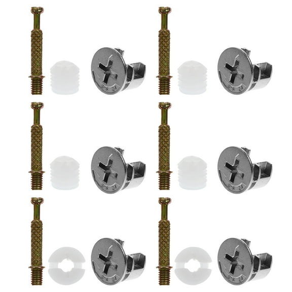 HAMPPLIES Furniture Connectors Silver 30 Sets 0.57X0.37X0.37in