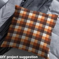 thumbnail image 2 of Homewish Orange Buffalo Patchwork Fabric by the Yard 1 Yard, Chic Fashion Plaid Room Decor Fabric by the Yard, Teens Kids Child Adult Sewing Fabric, Breathable Home Decor, 2 of 6