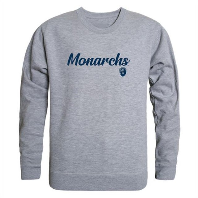 W Republic 556-228-HGY-03 Old Dominion University T-Shirt Col Rond Script pour Hommes, Gris Chiné - Grand