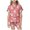 czb# 1-Watermelon Red206, variant on CUZIBR Girls Halloween Pajamas Sets Summer Fall Bow Ghost Print Kids Short Sleeve Lapel Button Down Top Elastic Waist Shorts Two Piece Soft Sleep Loungewear Outfits,1-Watermelon Red,2-3 Years