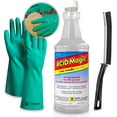 thumbnail image 3 of Acid Magic 32 oz Cleaner Bundle with Durable Gloves, and Grout Brush for Tile, Pools, Concrete-Made in the USA, 3 of 8