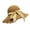 Khaki, variant on ManxiVoo Wide Brim Lace Bow Decor Summer Sun Hat for Women Versatile Outdoor Travel and Beach Activities