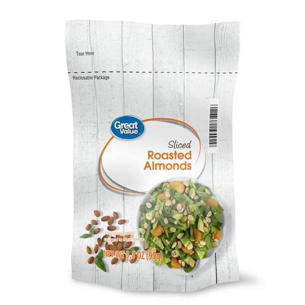 Great Value Sliced Roasted Almonds, 3.5 Oz