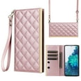 thumbnail image 2 of For Samsung Galaxy S20 FE Wallet Phone Case,PU Leather Folio Flip Kickstand,With Wrist Strap&Shoulder Strap,Card Slots,Shockproof Rugged Anti-fall Crossbody Phone Case Cover,Rosegold, 2 of 9