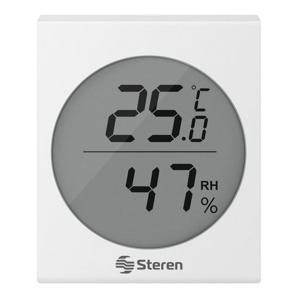 Termómetro digital con sensor de humedad (Higrómetro) blanco