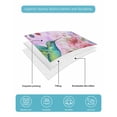 thumbnail image 5 of Quilts Twin Size Bedding Set, Colorful Spring Floral Lightweight Quilted Comforter, Watercolor Birds Farmhouse Art Soft Reversible Bedspread Coverlet with Pillow Covers for All Season, 68" x 86", 5 of 7