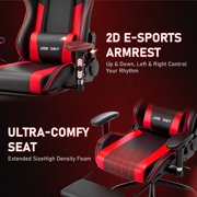 JONPONY Game Chair,Ergonomically Designed Computer Chair with headrest and 2D Armrests,with Footrest and Lumbar Support,High Back Office Chair Support 8 Hours Long Sitting,Computer Chair,RED