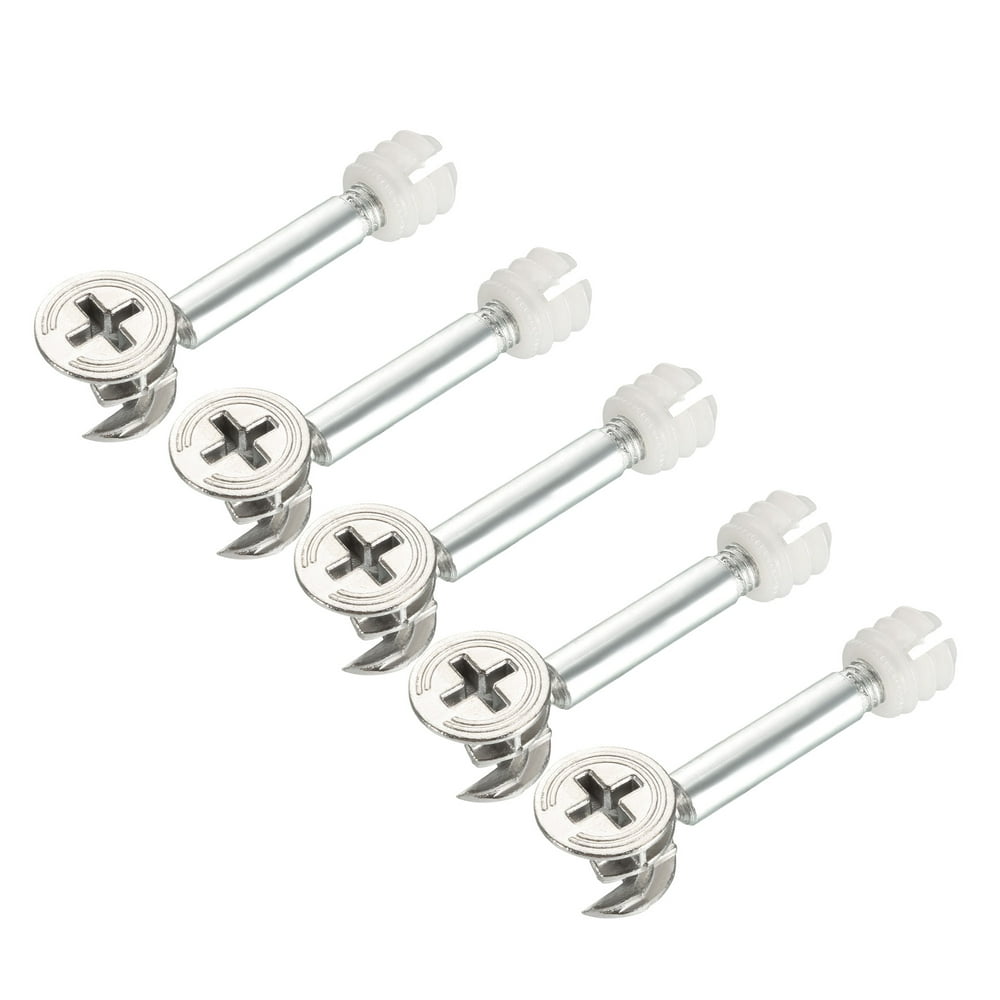 5 Sets Furniture Connecting 15mm Cam Fitting w Dowel Nut