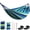 Blue/Green Stripes-270x150cm, variant on Tree Hammock Red Stripes 270x150cm, Camping Indoor Outdoor Yard Garden Use