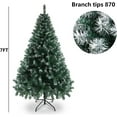 thumbnail image 2 of 7FT Artificial Christmas Tree, Christmas Pine Tree with 870 PVC Branch Tips & Metal Stand, Indoor Xmas Tree for Office Home Store Party Holiday Decor, 2 of 7