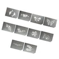 thumbnail image 2 of 10 Mezclado Animal Flor Cuerpo Reutilizable Pintura De La Cara Plantilla Plantillas De Plantilla Halloween Halloween Tat perfecl Plantilla de plantillas de pintura para la cara, 2 of 8