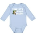 thumbnail image 3 of Inktastic Uncle's Fishing Buddy with White Text Boys Long Sleeve Baby Bodysuit, 3 of 5