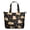 Dog, variant on Abstract Geometric Travel Bag for Women, Vintage Floral Boho Chic Weekender Tote, Multipurpose Carry-on Duffel for Gym, Beach, Business Travel