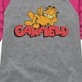 thumbnail image 3 of Garfield - Garf Laying - Toddler & Youth Girls Raglan Graphic T-Shirt, 3 of 5