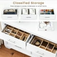 thumbnail image 5 of HOSSLLY Modern 6 Drawer Double Dresser with Bar Handles in Whit, 5 of 9
