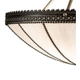 thumbnail image 3 of Meyda Tiffany 238130 Shansky 4 Light 30" Wide Semi-Flush Bowl Ceiling Fixture - Brass, 3 of 7