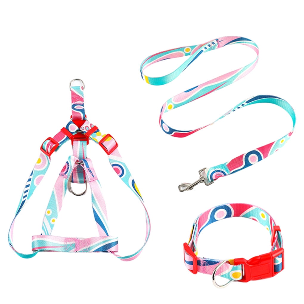 3Pcs/Set Leash Zinc Alloy Print Adjustable Medium Outdoor