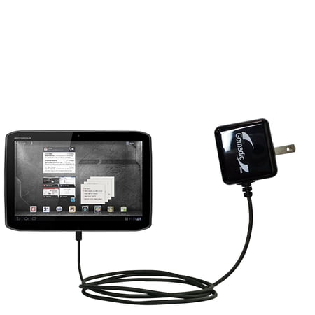 Gomadic Intelligent Compact AC Home Wall Charger suitable for the Motorola DROID XYBOARD - High output power with a convenient, foldable plug design -