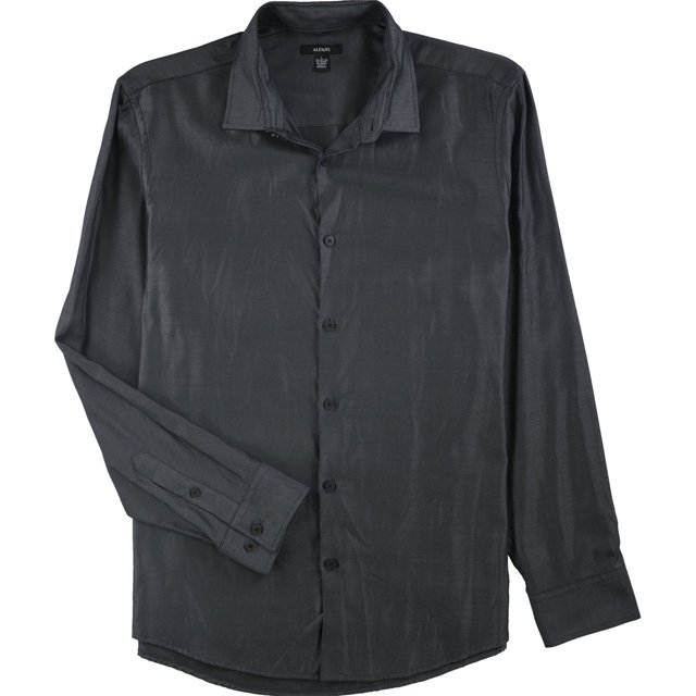 Camisa Alfani Vesper Twill para hombre gris pequeño