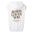 thumbnail image 5 of Women Going Out Tank Tops Jesus Letter Print Sleeveless Shirts Summer Hooded Loose Fit Tees, 5 of 7