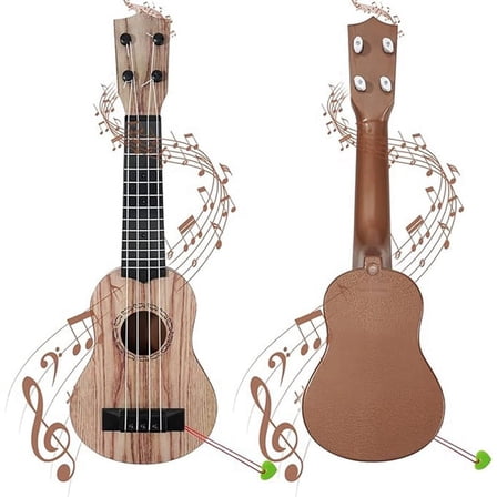 17In Kids Ukulele Guitar 4Strings Mini Children Musical Instruments Toys with Picks for Toddler ,C
